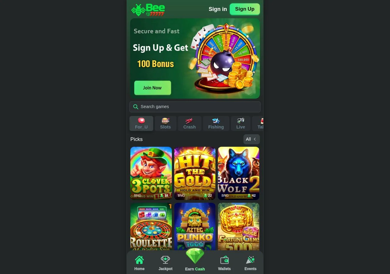 Bee77777 casino overview